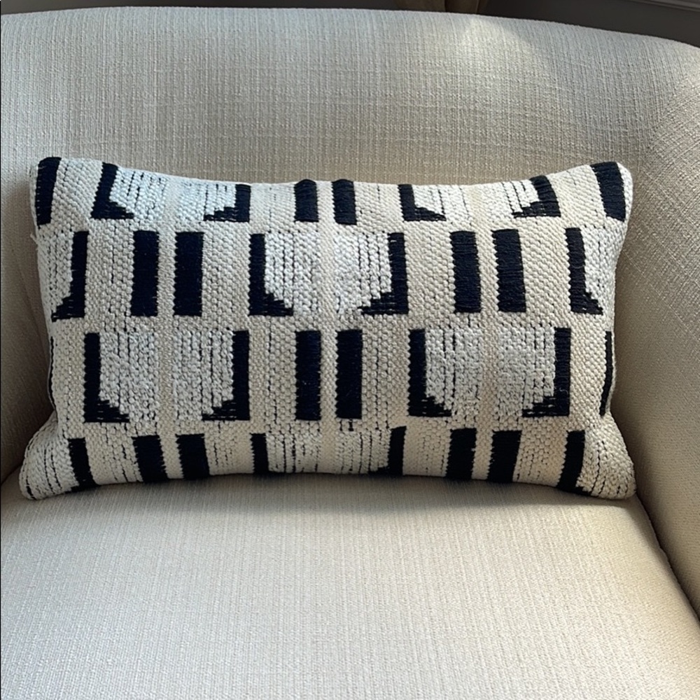 WEST ELM Windowpane Lumbar Pillow Cover